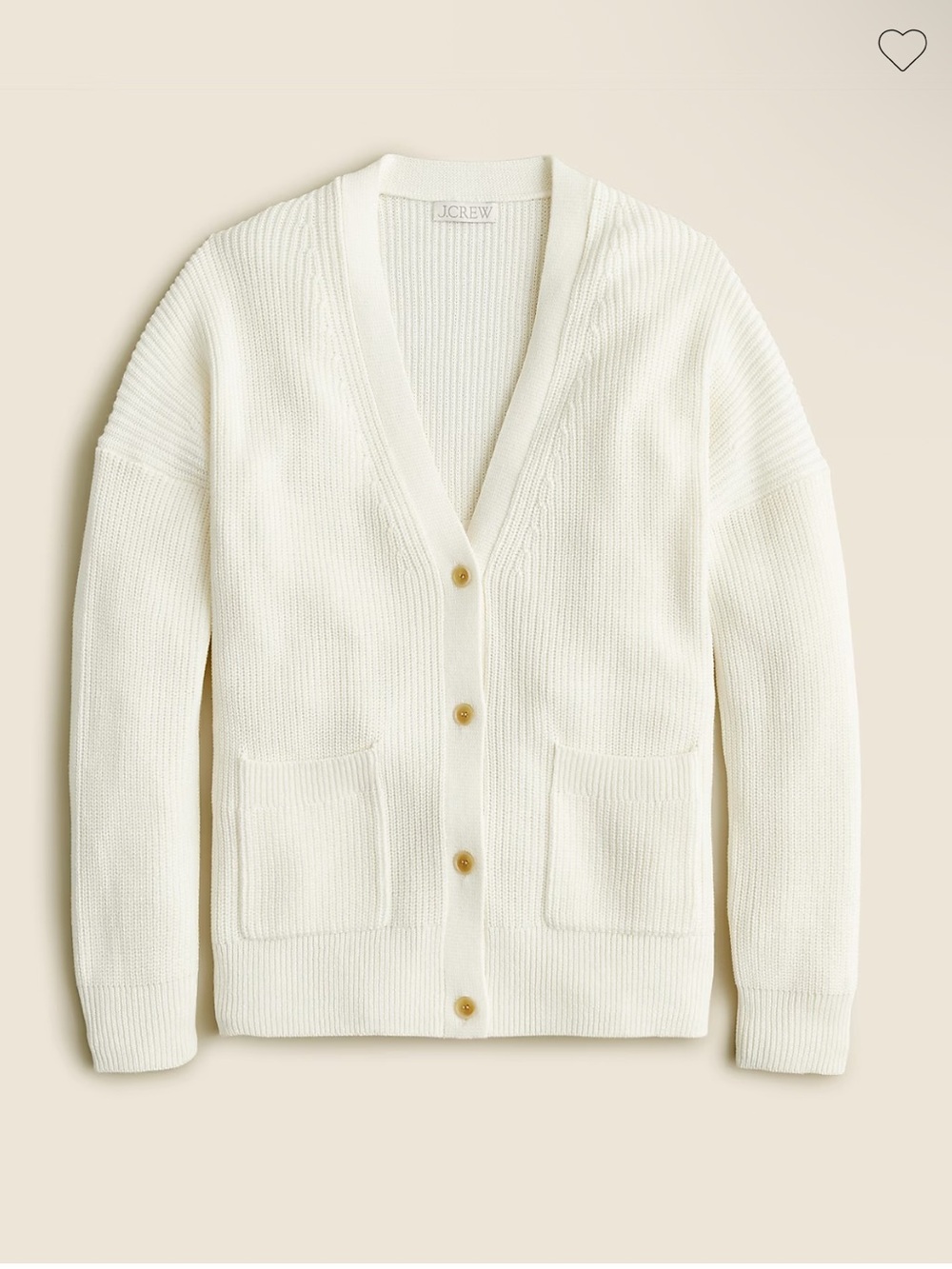 J. Crew Cotton Cashmere Blend Chunky Cardigan